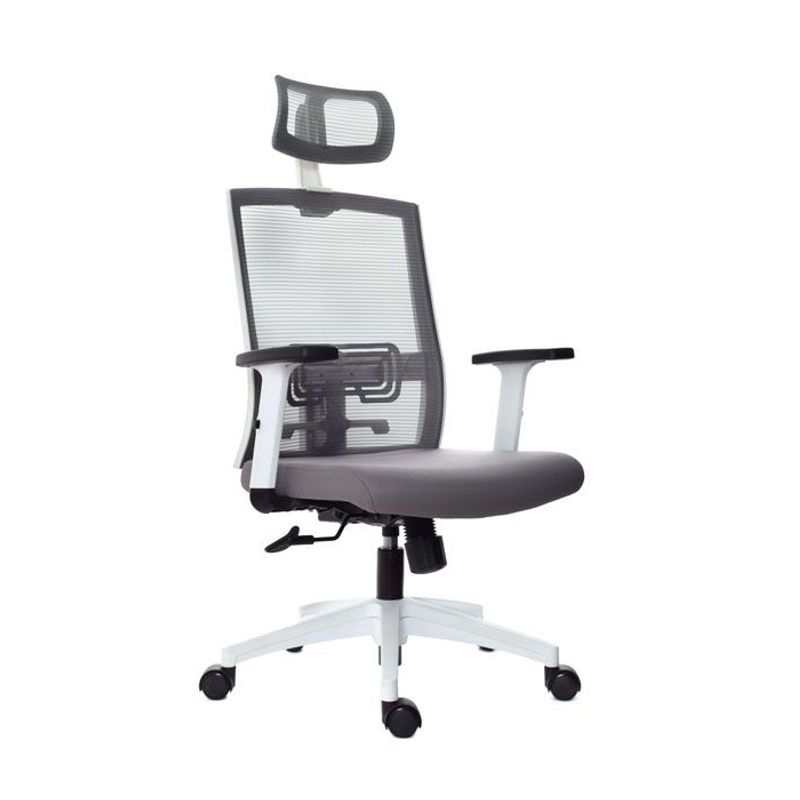 MOBELART - Silla de Oficina Presidente Monk BN Gris Ergonómica möbelArt