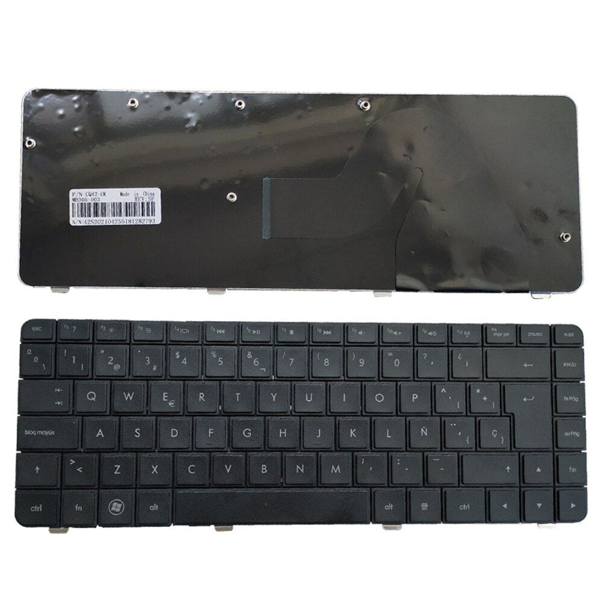 HP - TECLADO PARA HP G42 G42-300 CQ42 CQ42-100 ESP SN EXT NEGRO