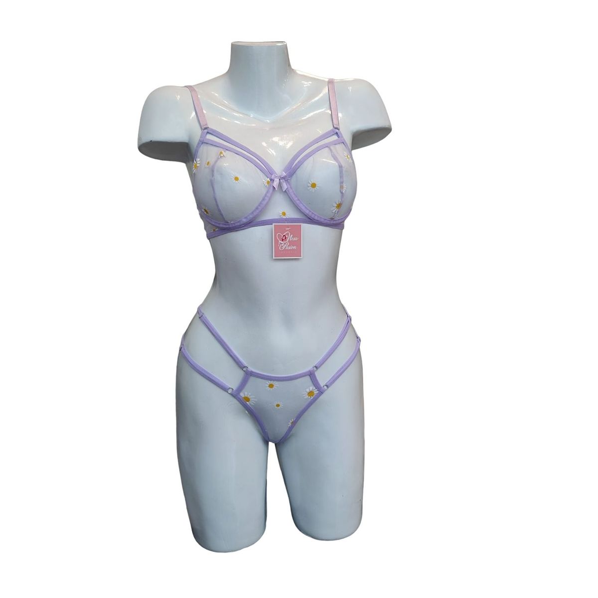 GENERICO - LENCERIA TRANSPARENTE SET DE DOS PIEZAS