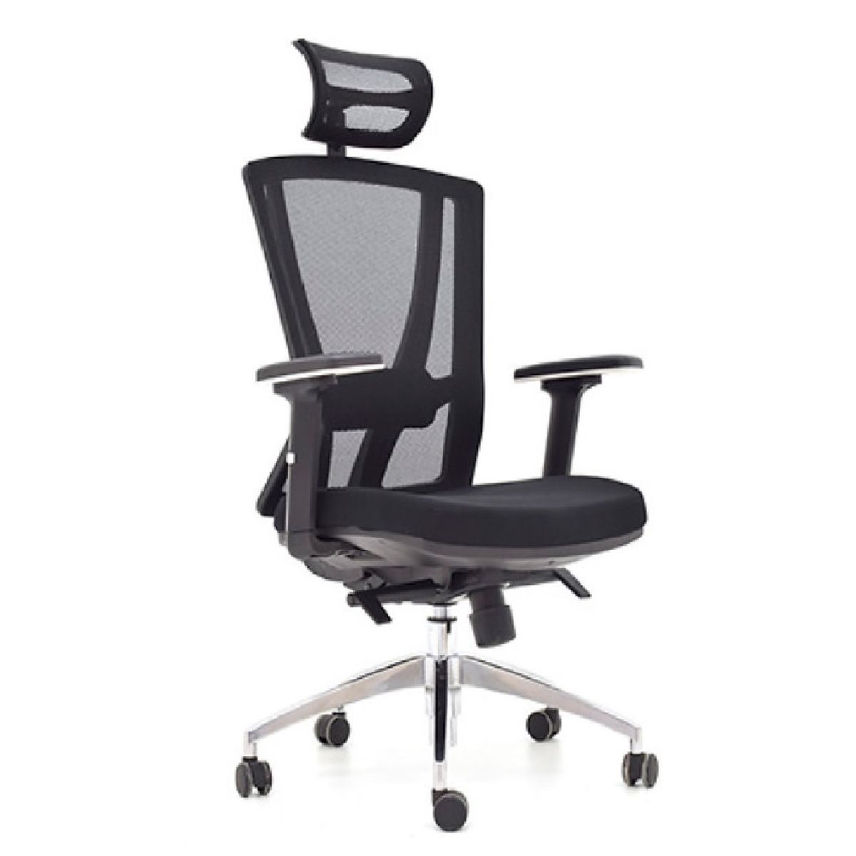 MOBELART - Silla de Oficina Presidente Winner BA Negro Ergonómica möbelArt