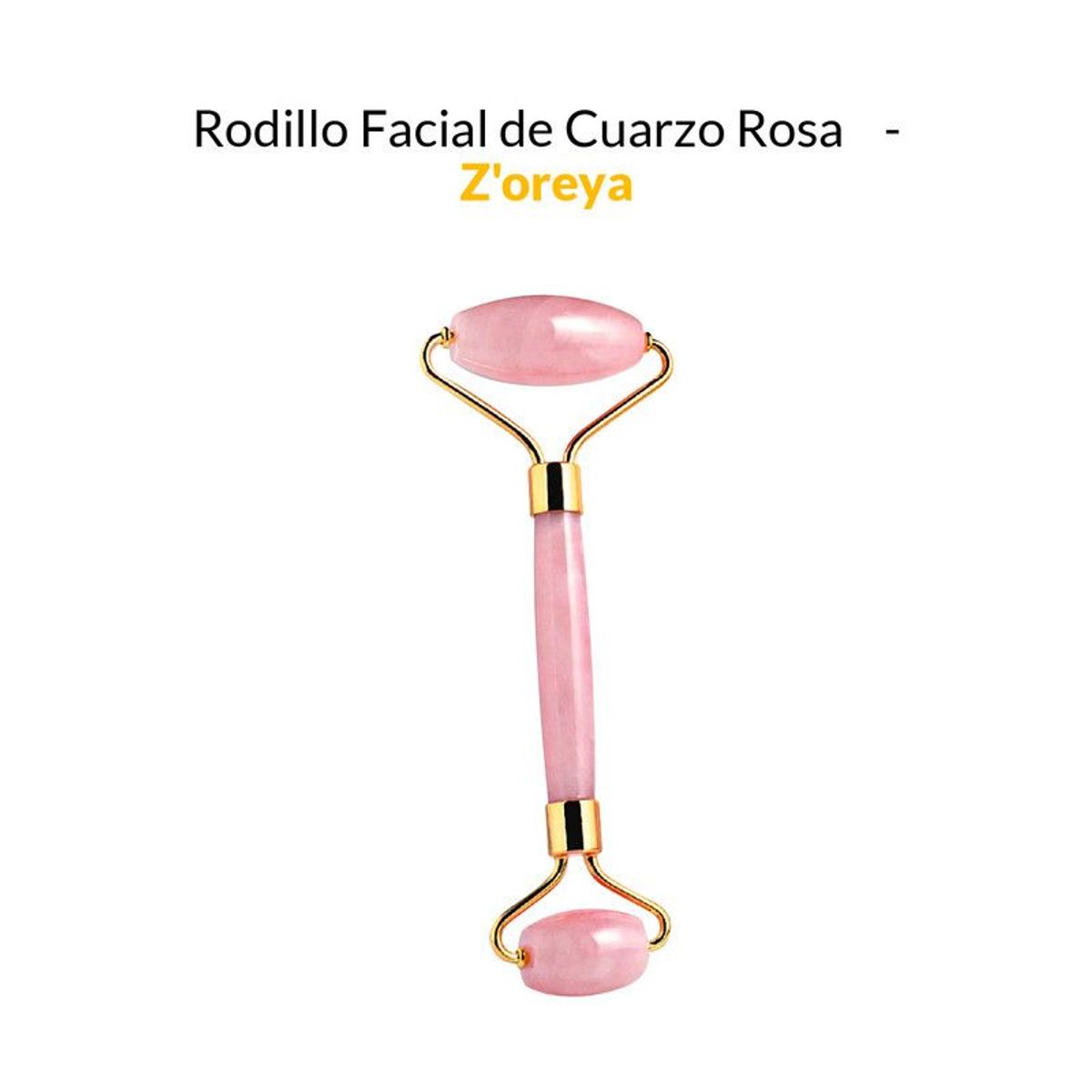 GENERICO - Rodillo Facial de Cuarzo Rosa - Z'oreya