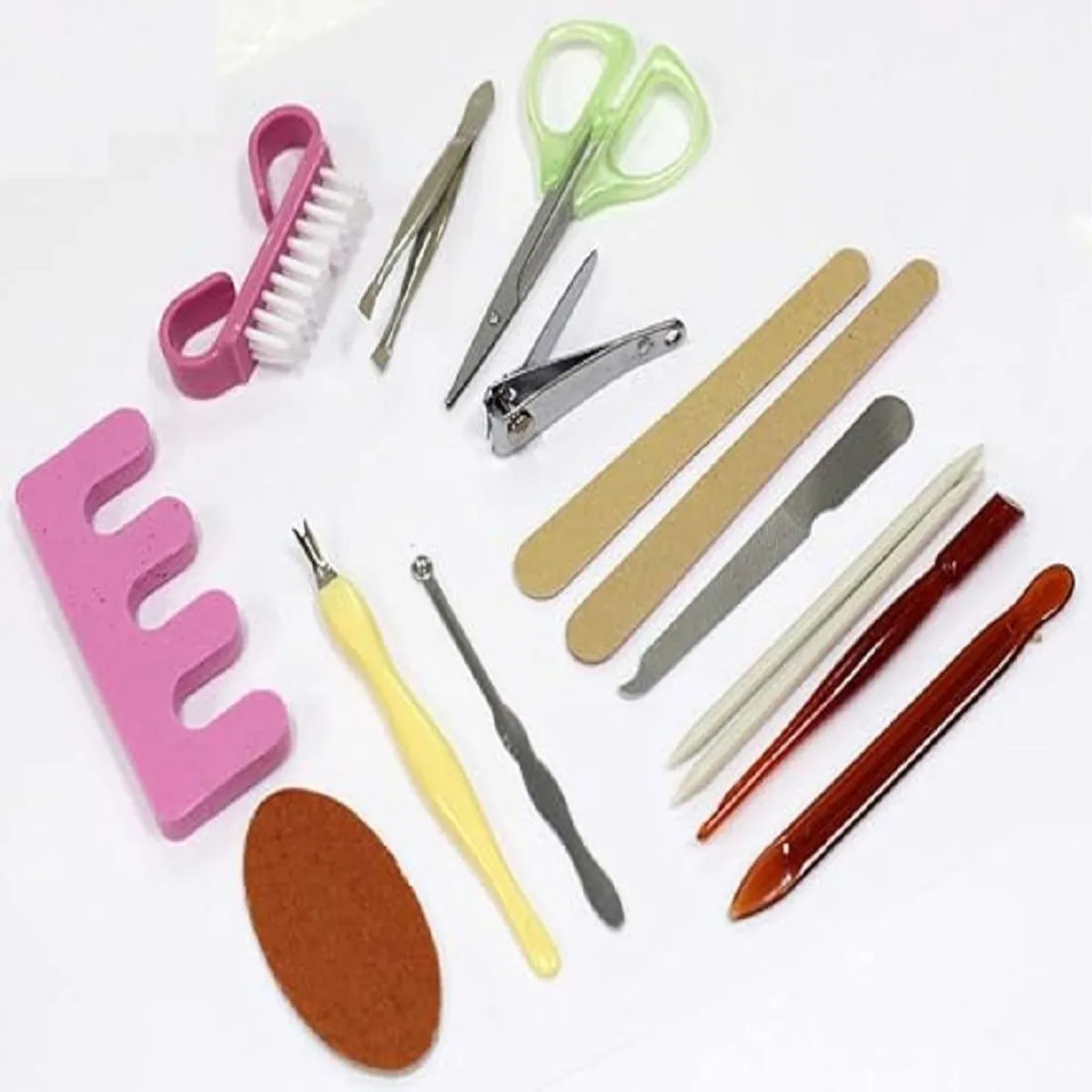 GENERICO - Set de Manicure y Pedicure 15pzas Cuidado Manos y Pies