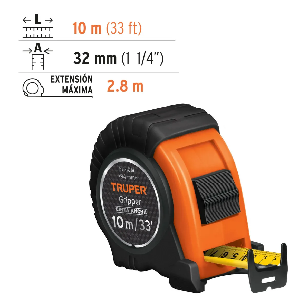 TRUPER - Wincha Cinta Métrica 10m Profesional TRUPER