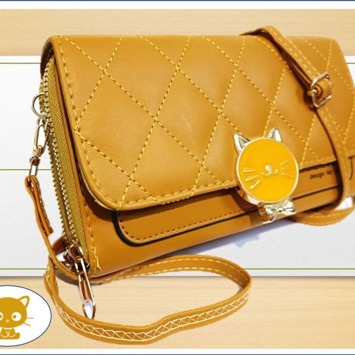 GENERICO - Bolso de mano modelo gatito varios colores