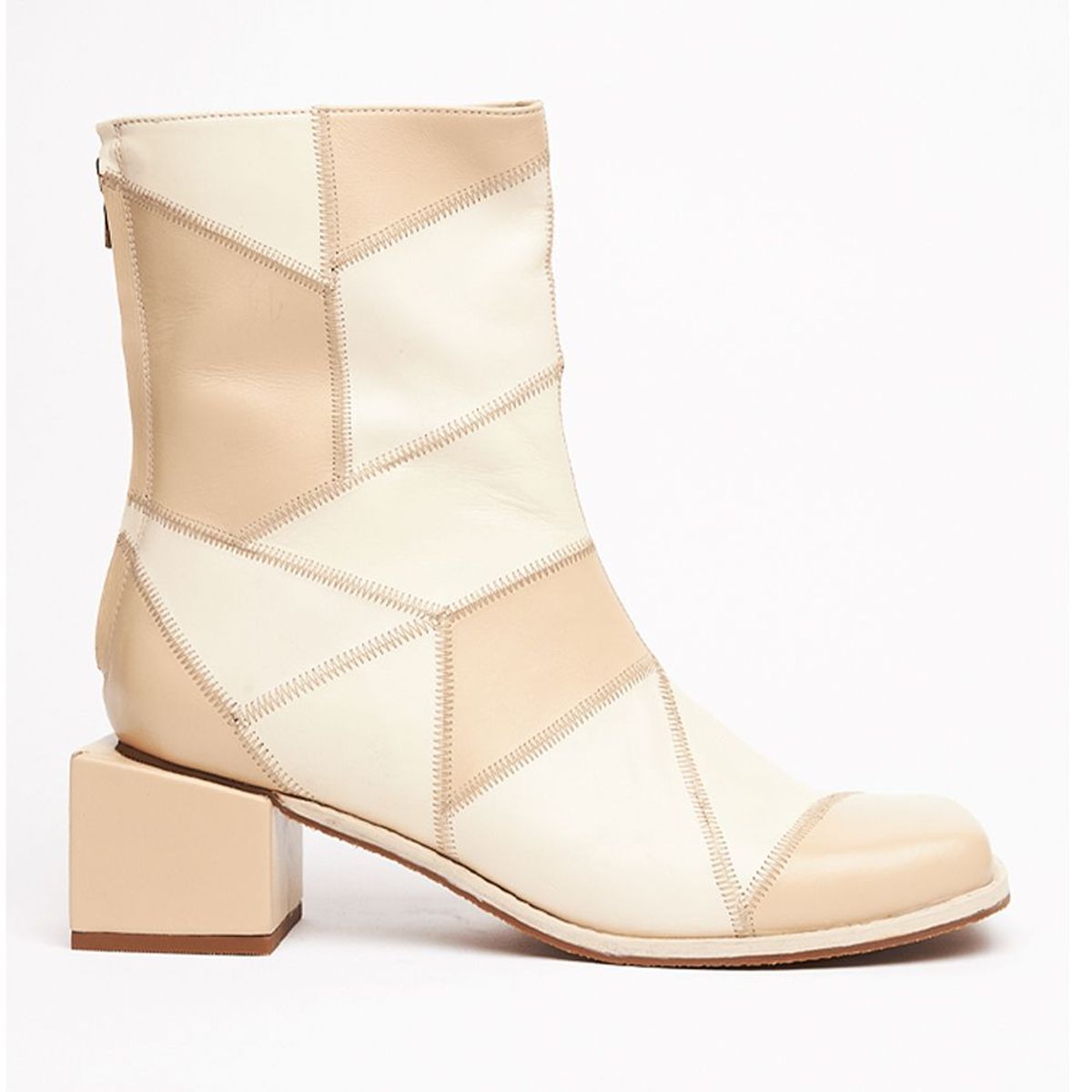 CANELLA BRAND SHOES - patch crema