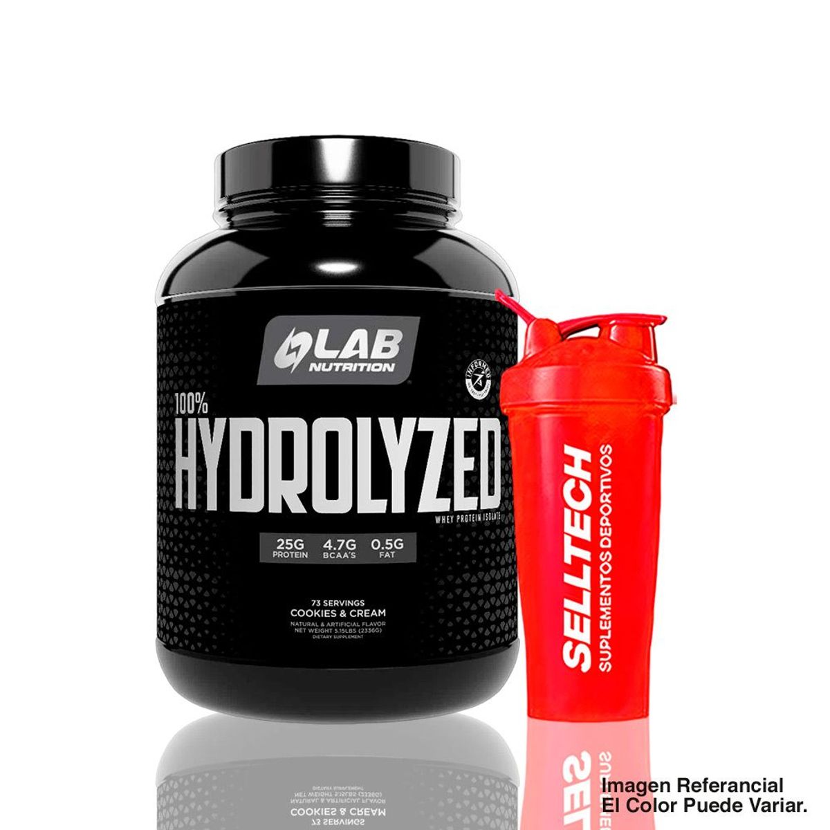 LAB NUTRITION USA - Proteína Hidrolizada Lab Nutrition 5Lb CookiesCream