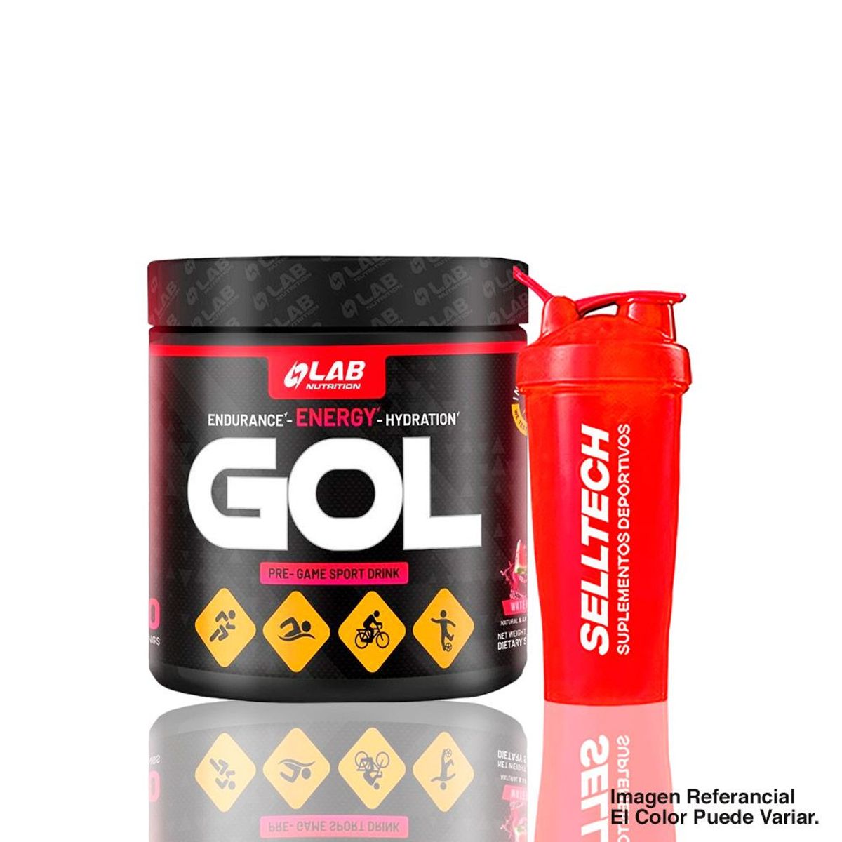 LAB NUTRITION USA - Pre Game Lab Nutrition Gol Energy Watermelon 450Gr