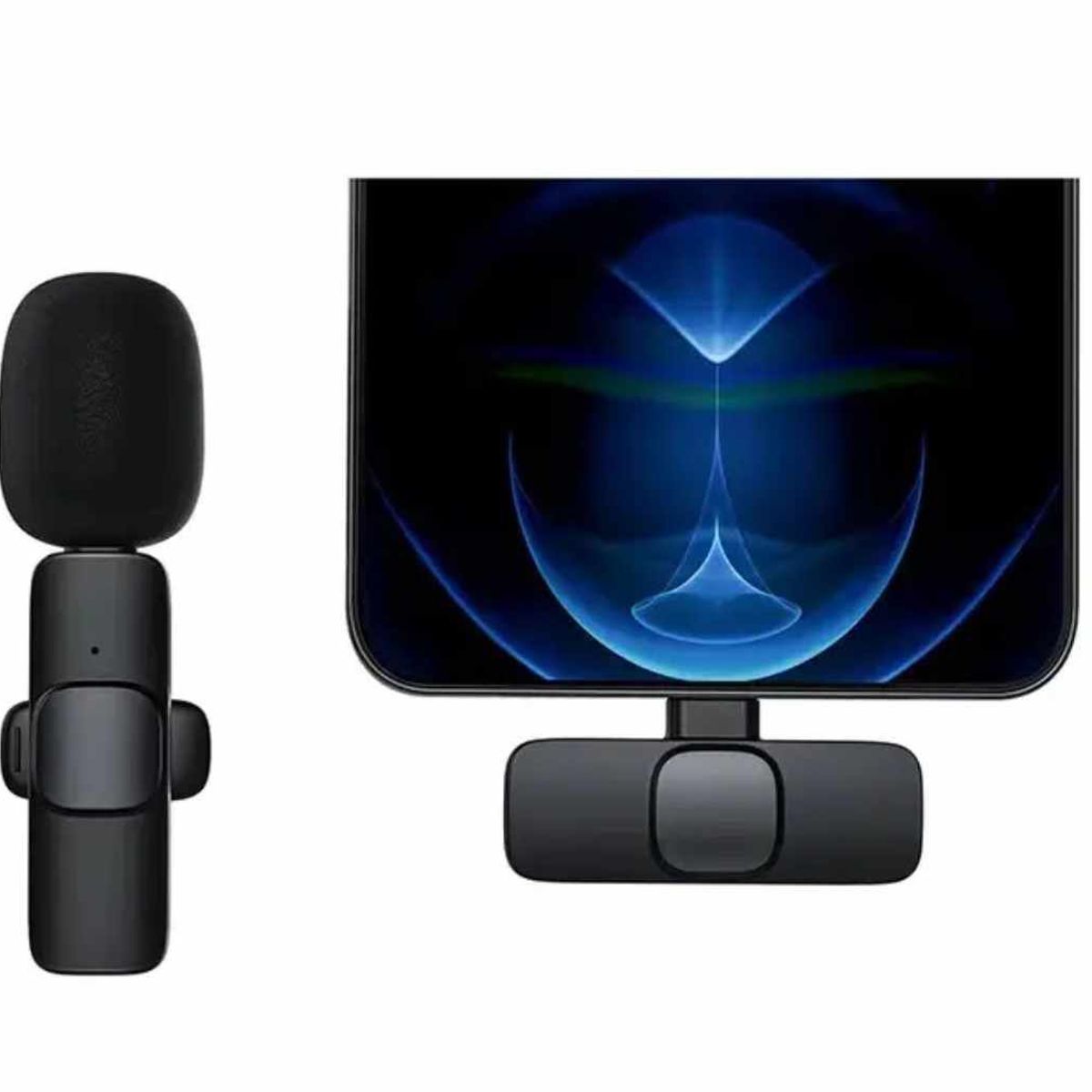 GENERICO - Microfono Inalambrico Solapero Pechero Celular Tipo C K8-100