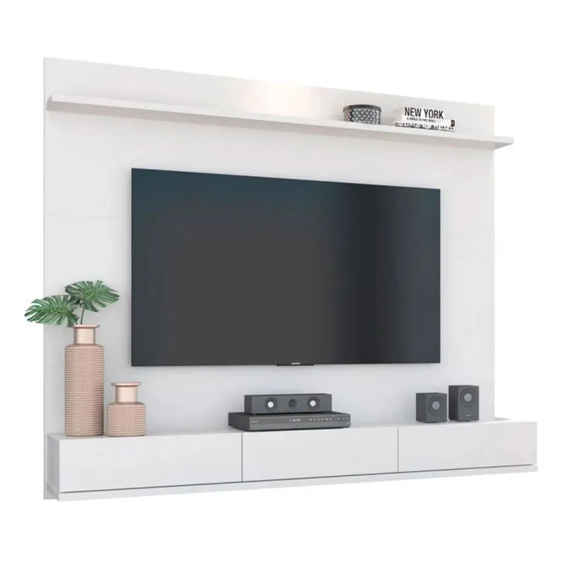 AMUEBLE - Centro de Entretenimiento, panel de tv  * BRANCO * melamina