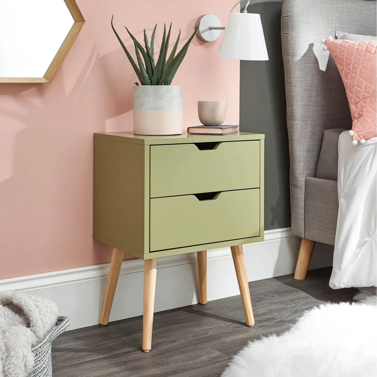 VENTITAS HOME - Velador Vintage Luna Ventitas Home Verde Limón