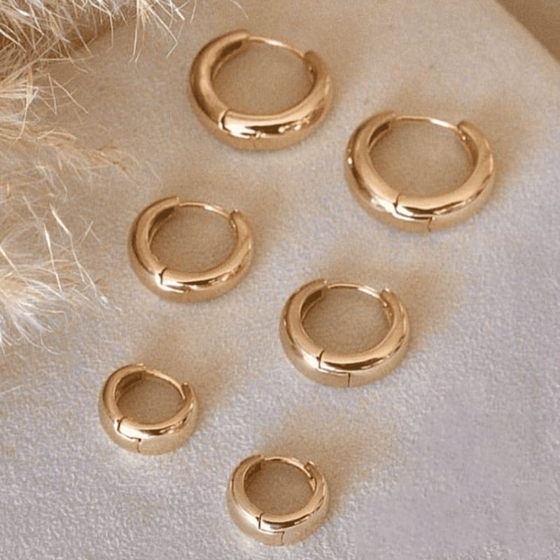 GENERICO - Set de 3 argollas - Aretes Naif Jewelry