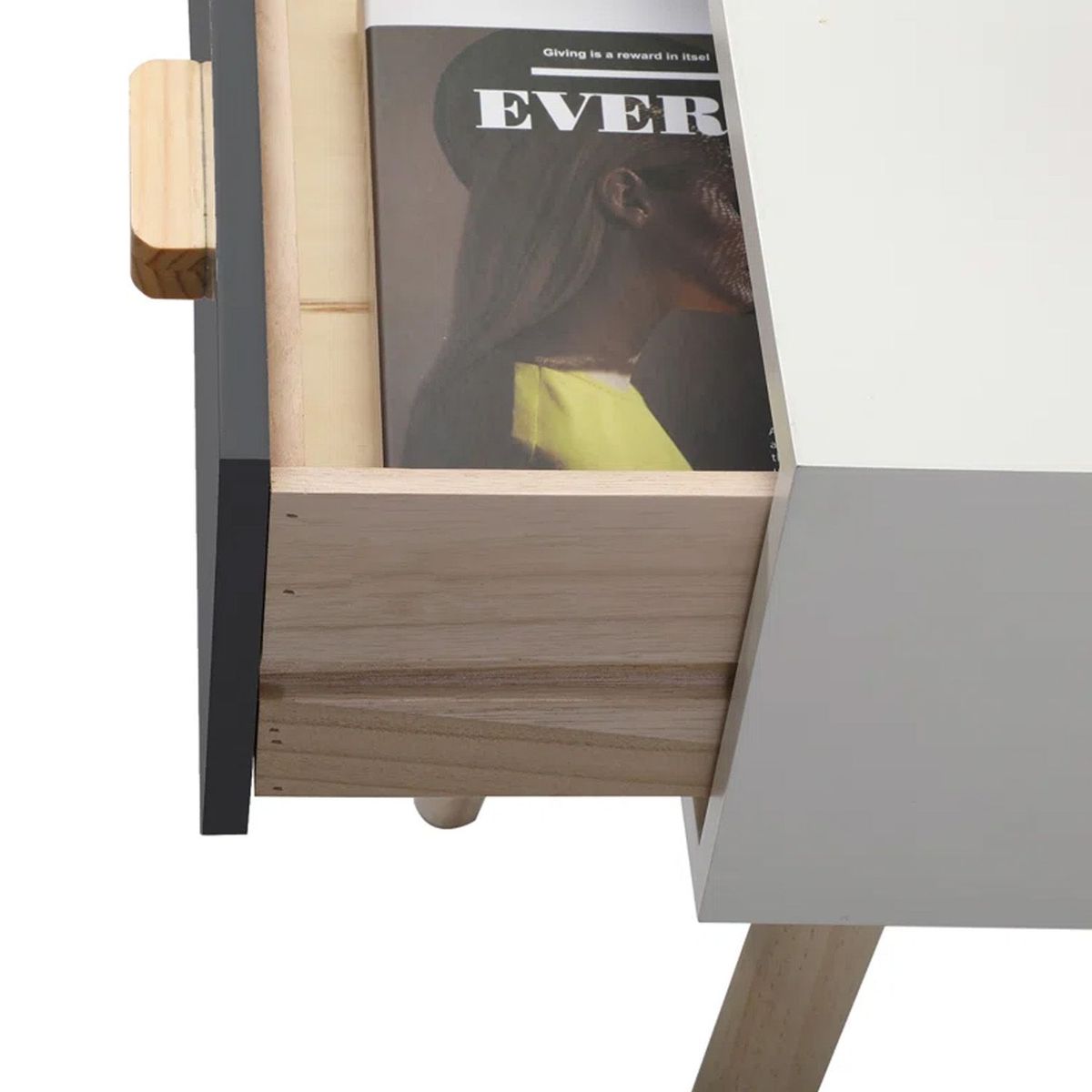 VENTITAS HOME - Velador Vintage Paula Ventitas Home Blanco y Plomo