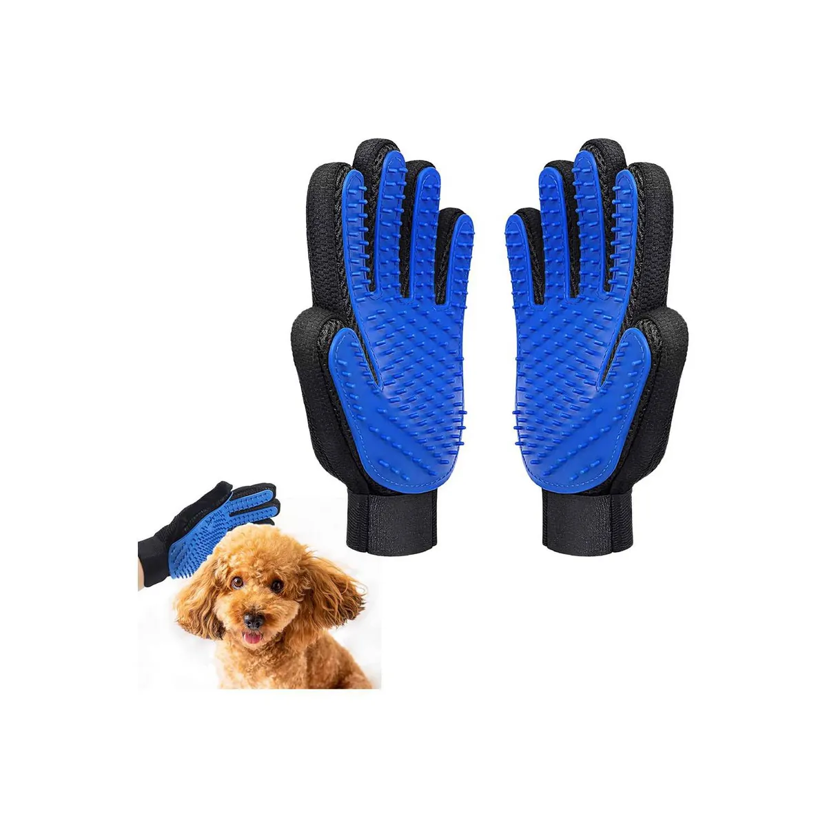 GENERICO - Guantes De Masaje Para Mascotas Para Cepillado