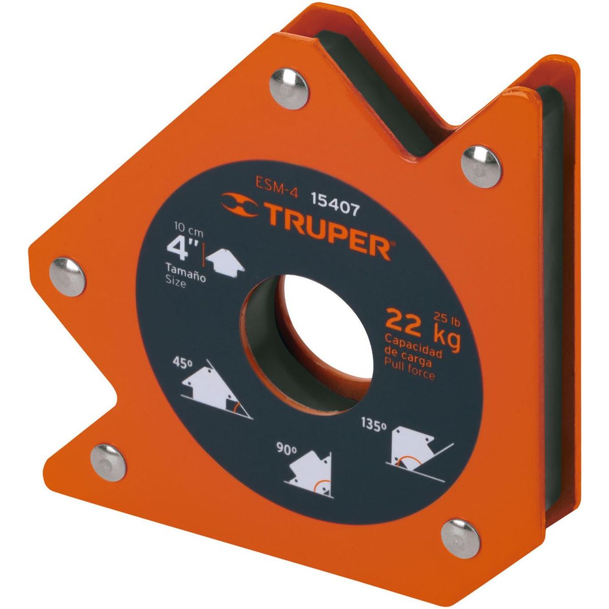  Escuadra magnética 4" para soldar x 4 unidades capacidad 22 kg truper, marca TRUPER - Foto 2