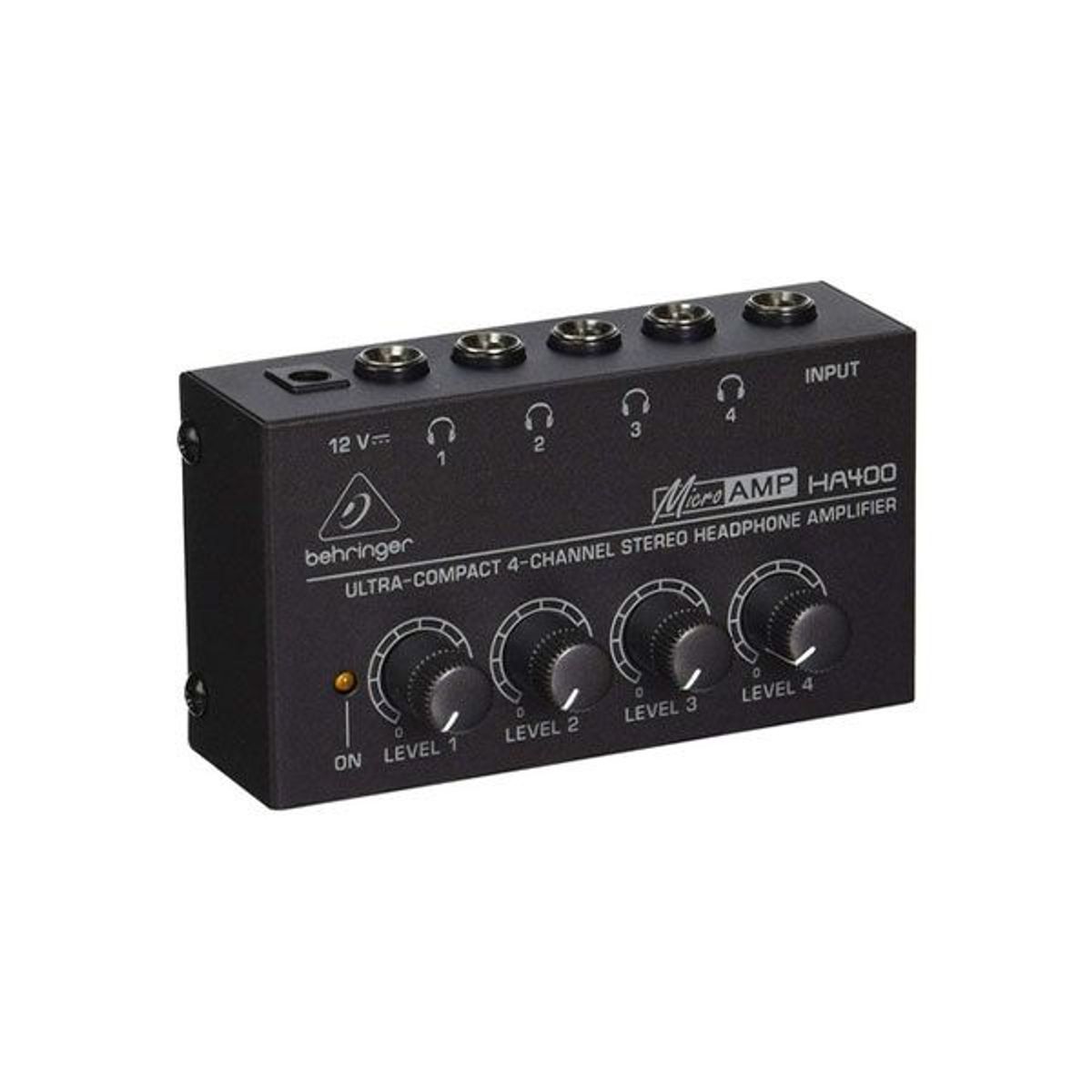 BEHRINGER - HA400 - Amplificador de audífonos stereo - 4 canales