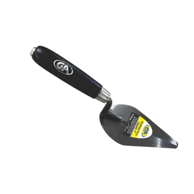 C AND A TOOLS - Badilejo Para Albañil 7"  Mango Madera C&A    -  Negro / Gris