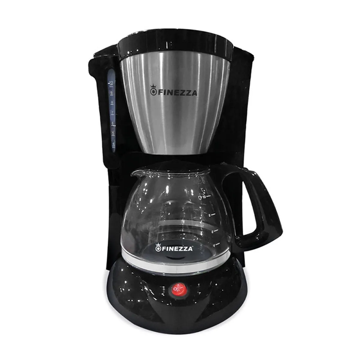 FINEZZA - Cafetera Eléctrica de 1.25 Litros FINEZZA Negro CK-670F