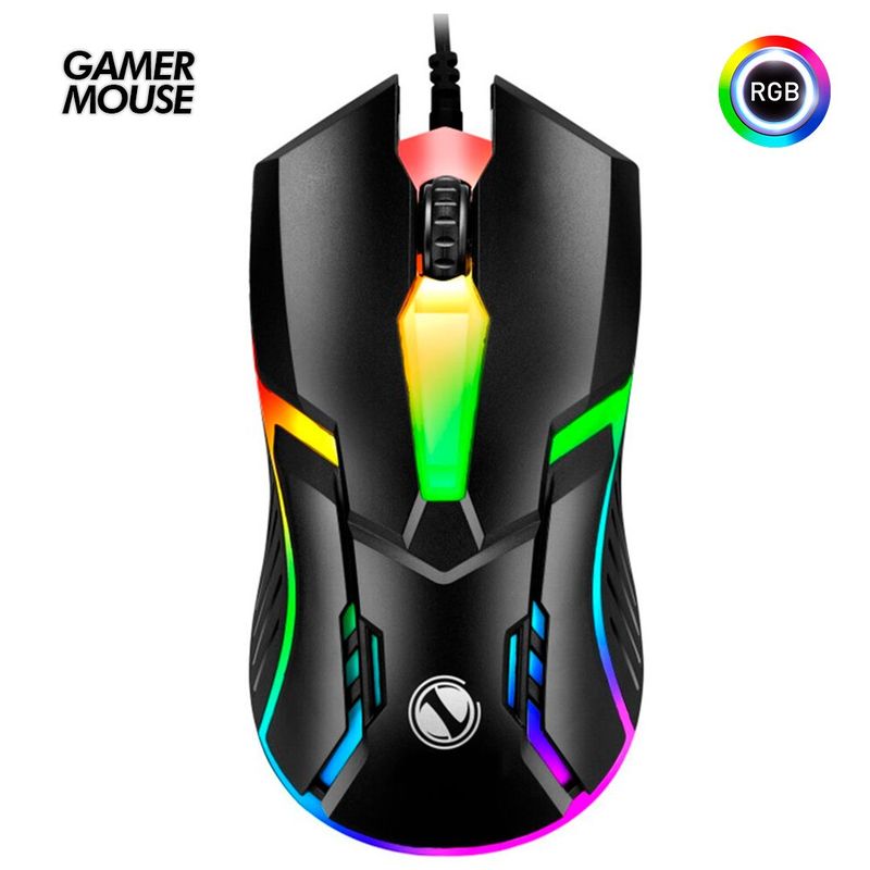 GENERICO - Mouse Gamer RGB E30 Con Luces Comodo Precision