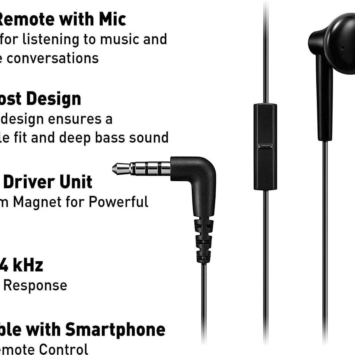 PANASONIC - Audífonos in Ear Panasonic RP-TCM55- Negro