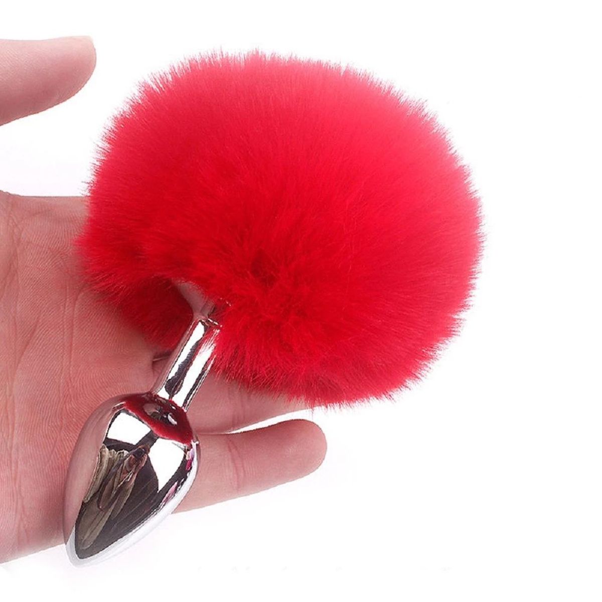 OEM - Cola de Conejo Erotico de Metal para Adultos Plug Anal