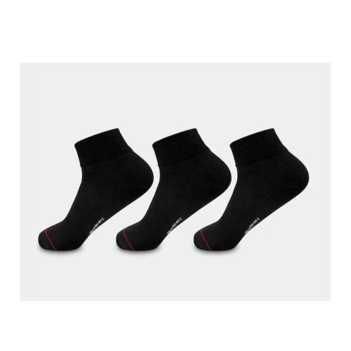 GENERICO - Medias tobilleras Negro Unisex 12 pares