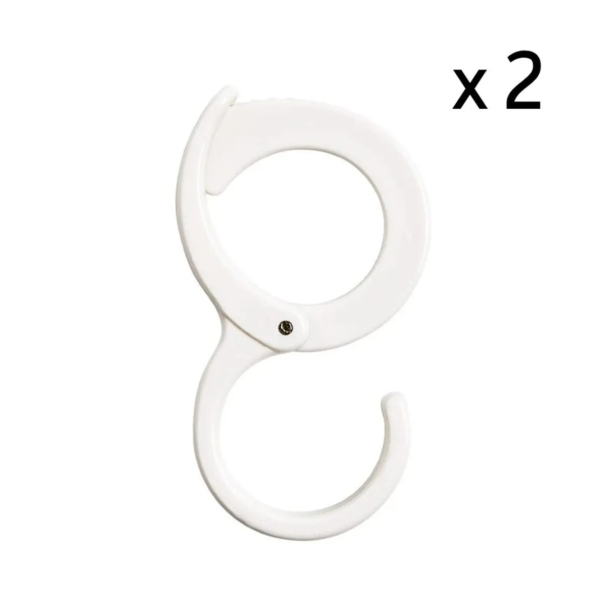 TODO FIT - Ganchos en forma de S para colgar en Perchero y Mesa Blanco