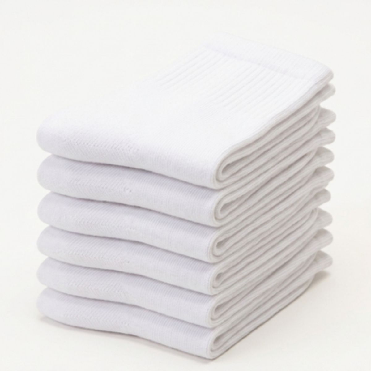 GENERICO - Medias tobilleras Blanco Unisex 12 pares