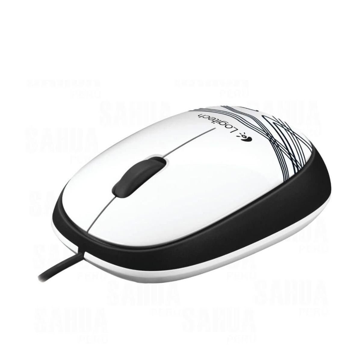 LOGITECH - MOUSE LOGITECH M105 WIRED WHITE 910-003138