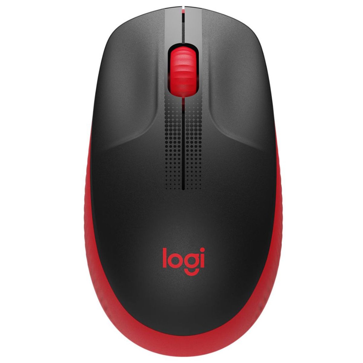 LOGITECH - MOUSE LOGITECH M190 INALAMBRICO NEGROROJO 910-005904