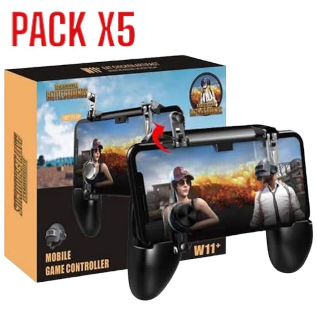 OEM - Pack x5 Mando Gatillo Fuego Gamepad Grip L1 R1 Pubg Fornite Free Fire