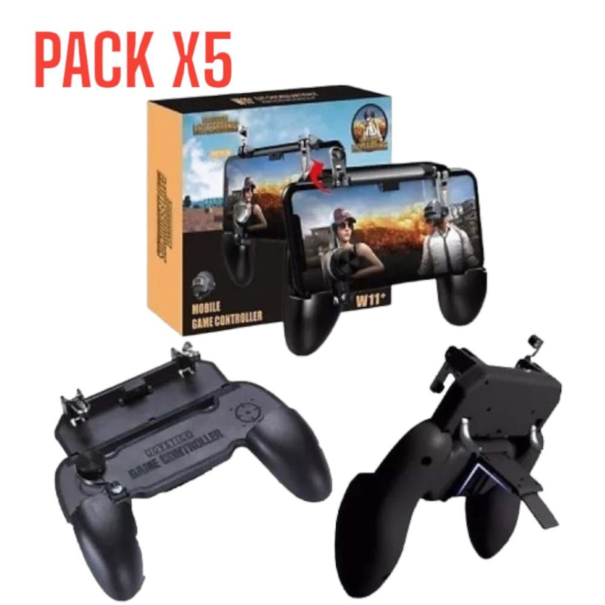 OEM - Pack x5 Mando Gatillo Fuego Gamepad Grip L1 R1 Pubg Fornite Free Fire
