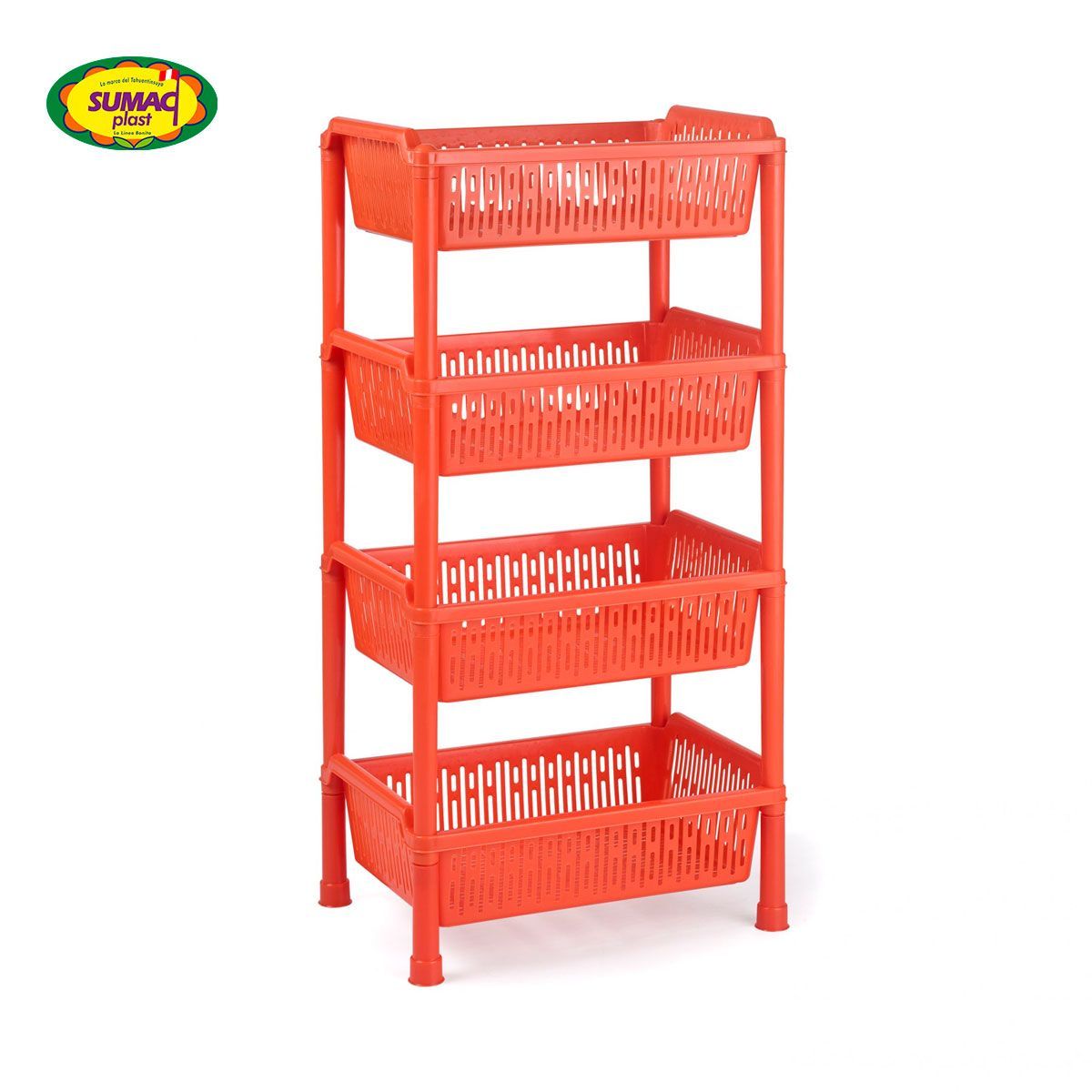 GENERICO - Verdulero Despensero Barcelona Color Entero Sin Ruedas x 4 Sumac