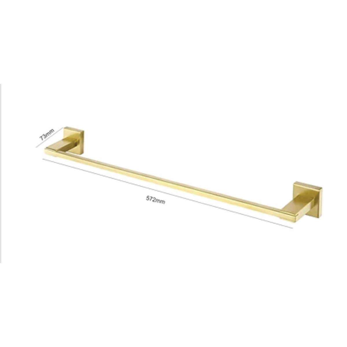 GENERICO - Toallero de barra para baños de acero inoxidable delux