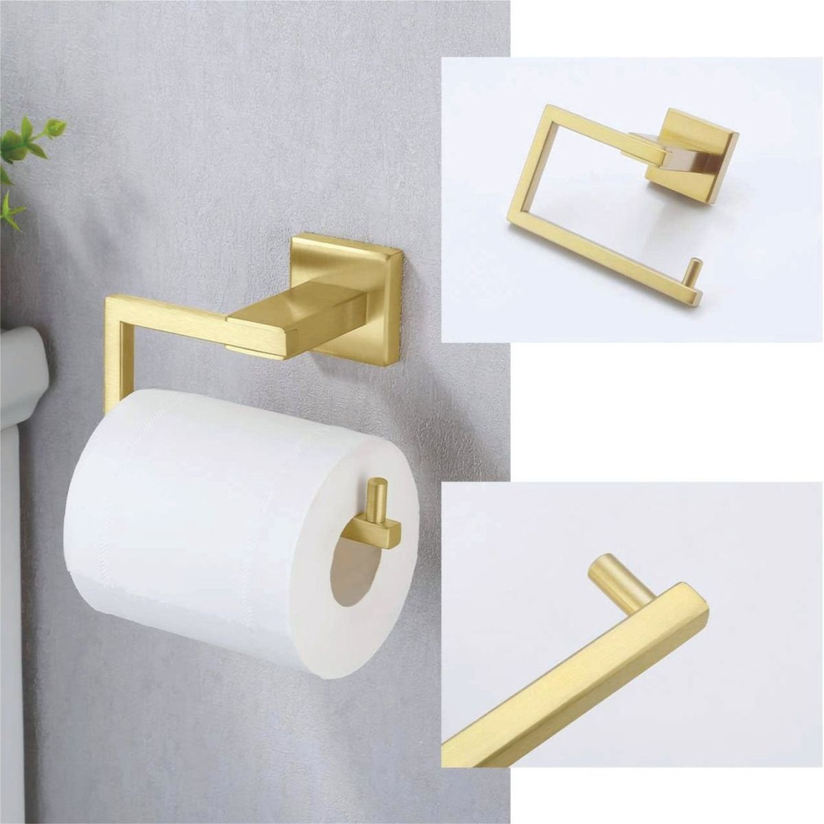 GENERICO - Portapapel higienico delux de acero inoxidable 304