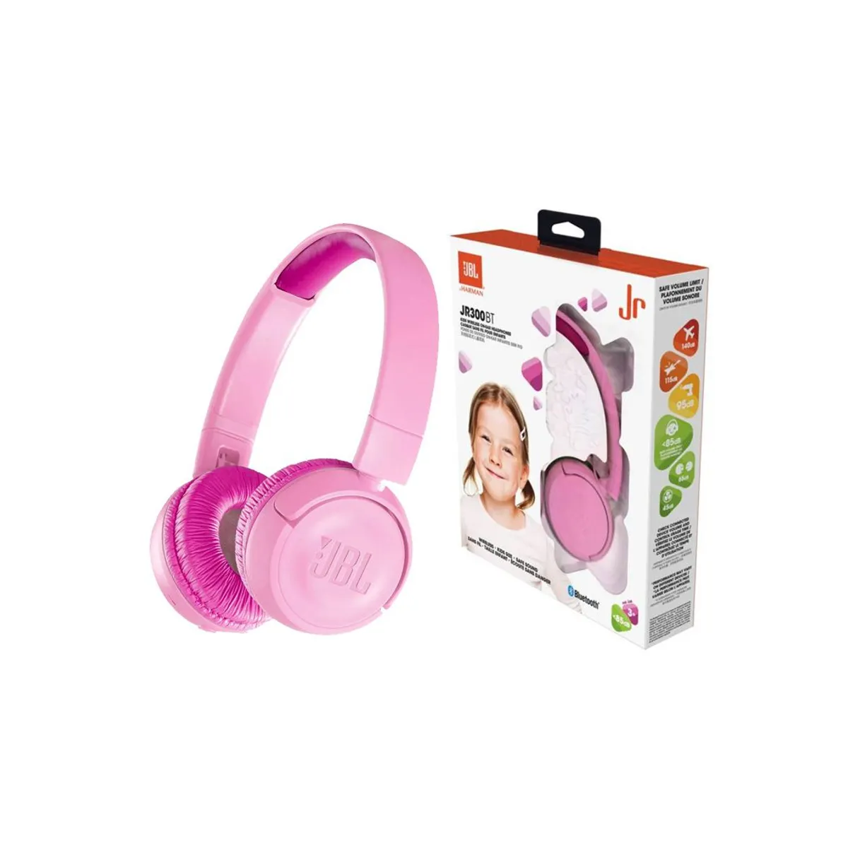 JBL - Auriculares Inalámbricos Kids JBL-JR300BT Rosa