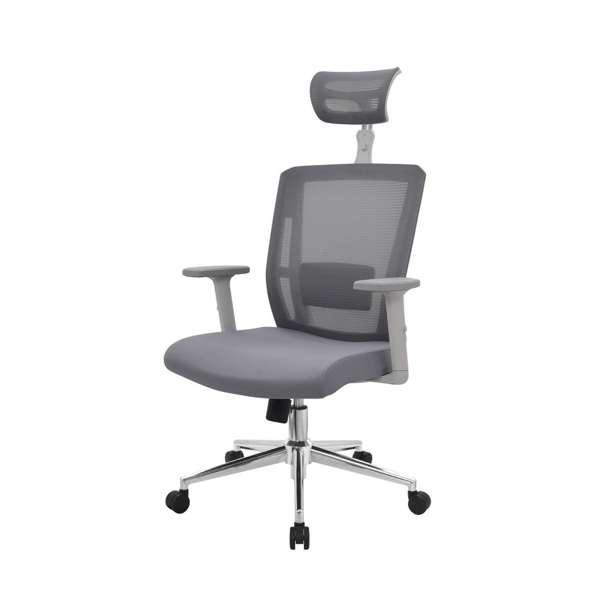 MOBELART - Silla de Oficina Presidente Delphi 2 BA Ergonómica Gris möbelArt