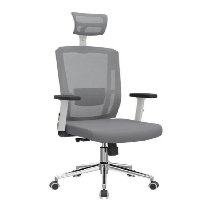 MOBELART - Silla de Oficina Presidente Delphi 2 BA Ergonómica Gris möbelArt
