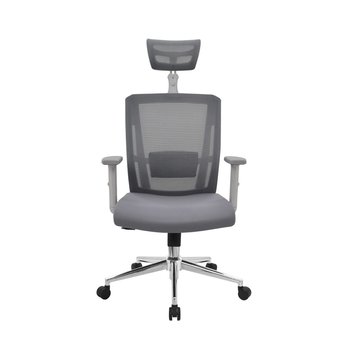MOBELART - Silla de Oficina Presidente Delphi 2 BA Ergonómica Gris möbelArt