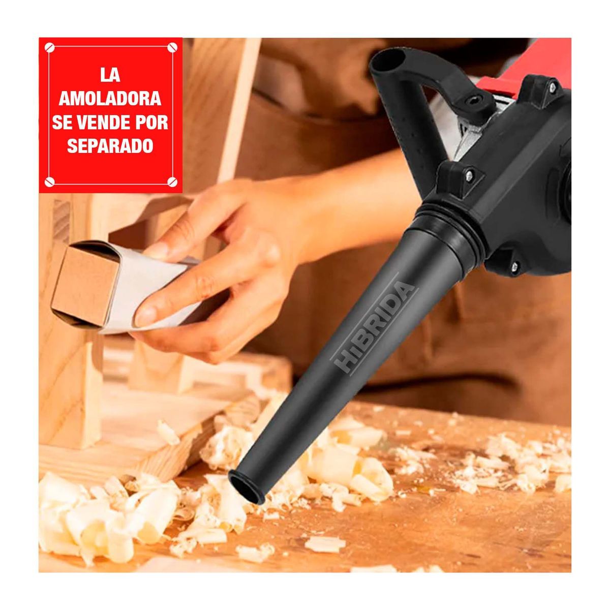 GENERICO - ADAPTADOR SOPLADOR EN AMOLADORA LIMPIEZA PC AUTO - ASPIRADOR-ADAP