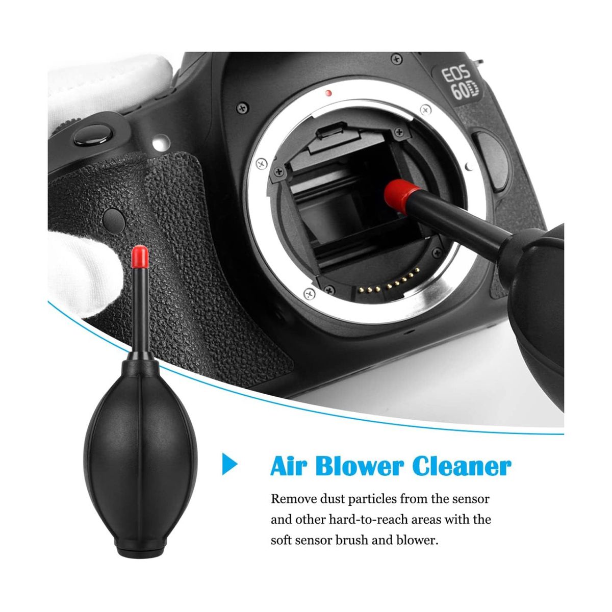 GENERICO - Kit Limpieza Completo Sensor Frame Aps-c Soplador Pluma Paño 32 pcs