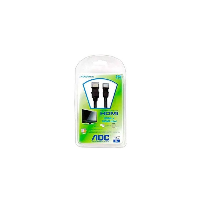AOC - CABLE HDMI A HDMI MINI AOC AHDG 06 mini