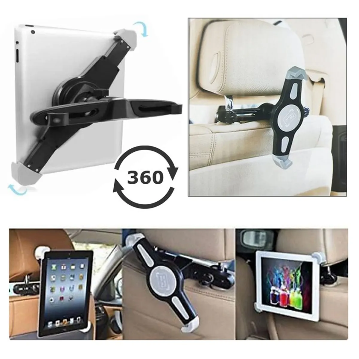 GENERICO - Soporte Holder p Asiento Auto Carro Tablet Ipad de 9 a 11