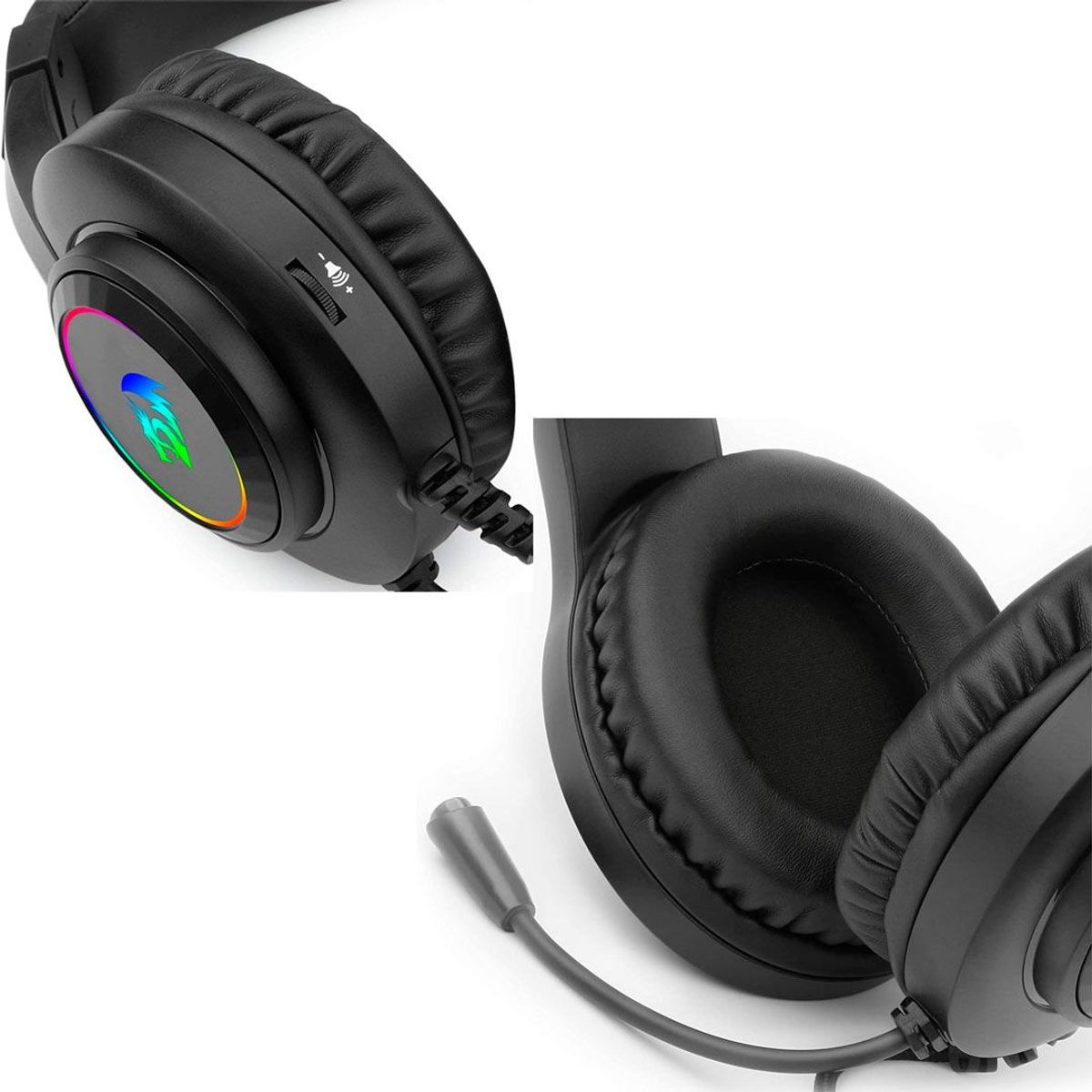 REDRAGON - audifonos Gamer Redragon H260 Hylas Negro Con Luz Led