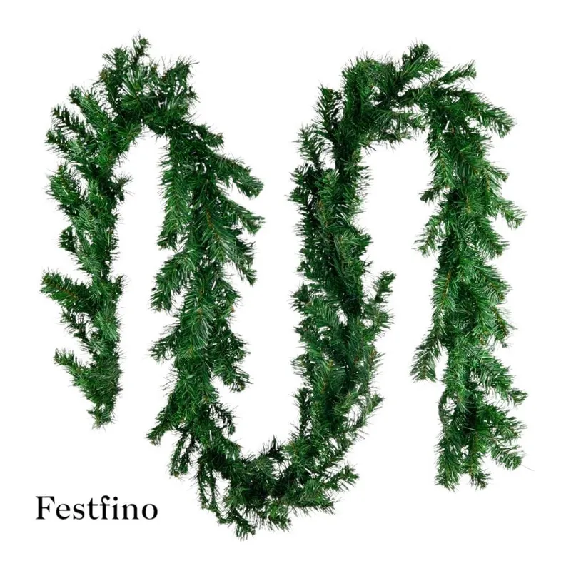 FLORIPA - Guirnalda Navideña Floripa 270 Cm Verde Decorativa