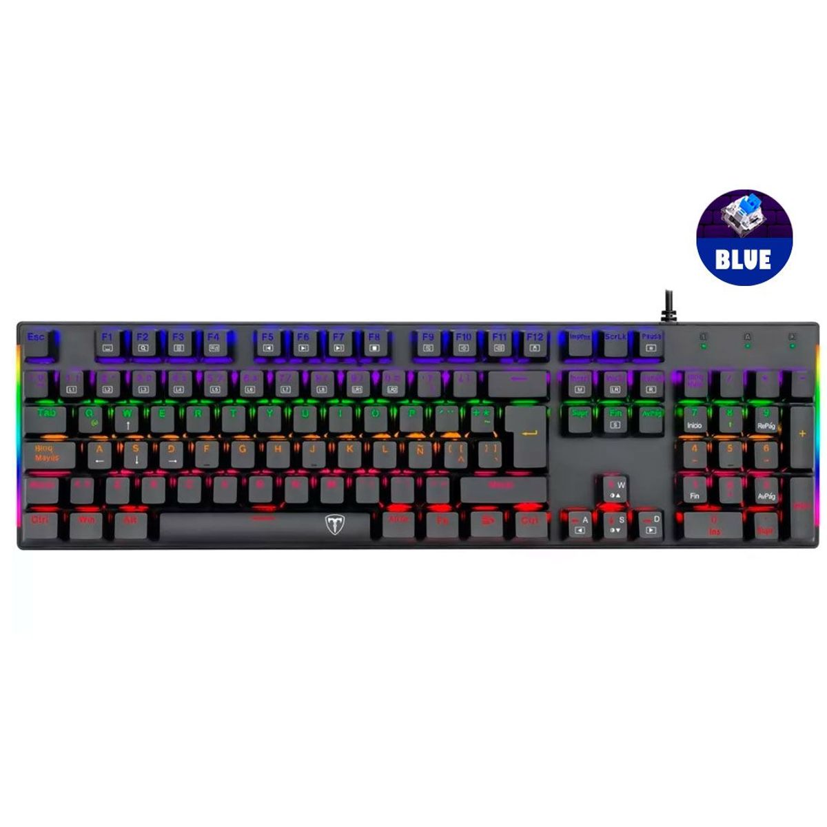 T-DAGGER - Teclado Mecánico Gamer T-dagger Naxos T-tgk310