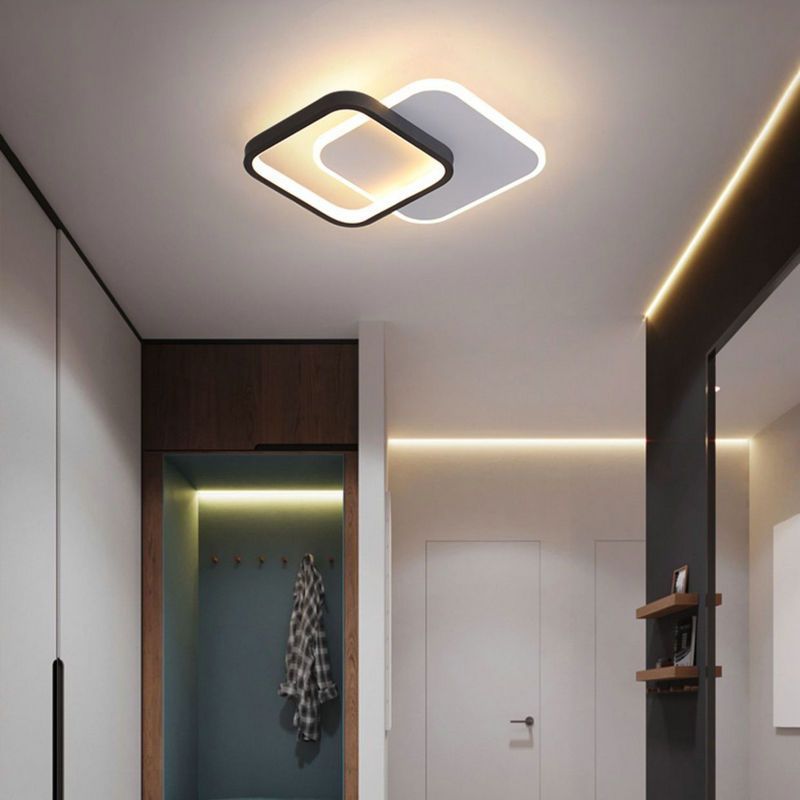 MMDH - Balcón Nórdico Corredor Plafones LED PEA260 Cuadrado Negro
