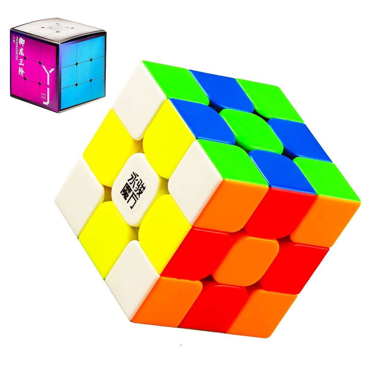 YJ - Cubo Magico Rubik 3x3 Magnetico Stickerless Yulong V2 YJ