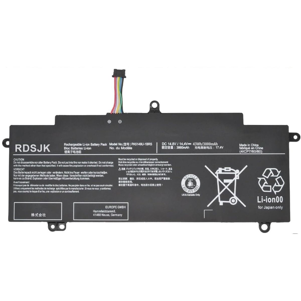 GENERICO - BATERIA PARA LAPTOP TOSHIBA.  PA 5149U. TECRA Z40-A, Z40-B, Z40-C