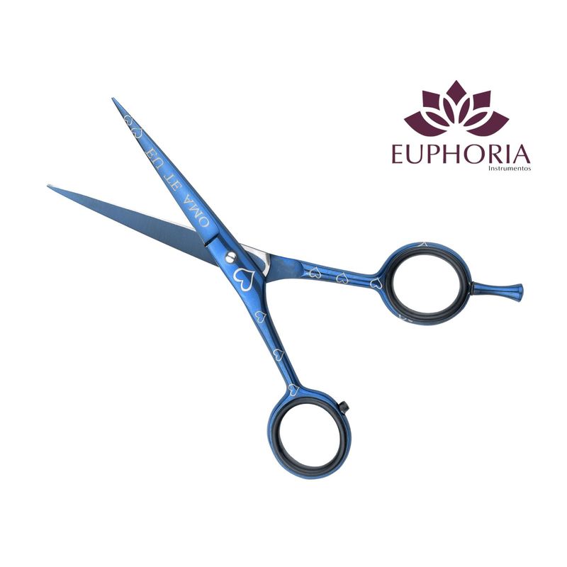EUPHORIA - Tijeras de corte profesional FILO DE NAVAJA 5.5 Pulgadas de Acero Inoxidable Quirúrgico