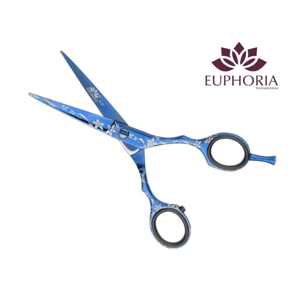 EUPHORIA - Tijeras de corte profesional FILO DE NAVAJA 5.5 Pulgadas de Acero Inoxidable Quirúrgico
